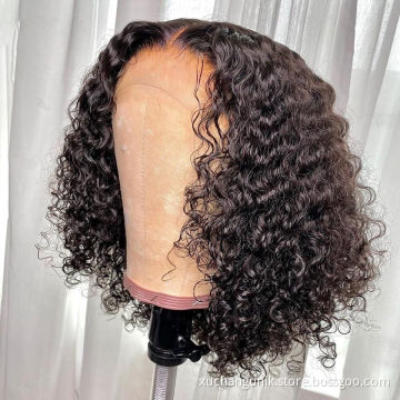 Uniky Brazilian Virgin Human Hair Curly BOB Wigs Lace Front Alipearl Glueless Cheap Short BOB Human Hair Virgin Wigs